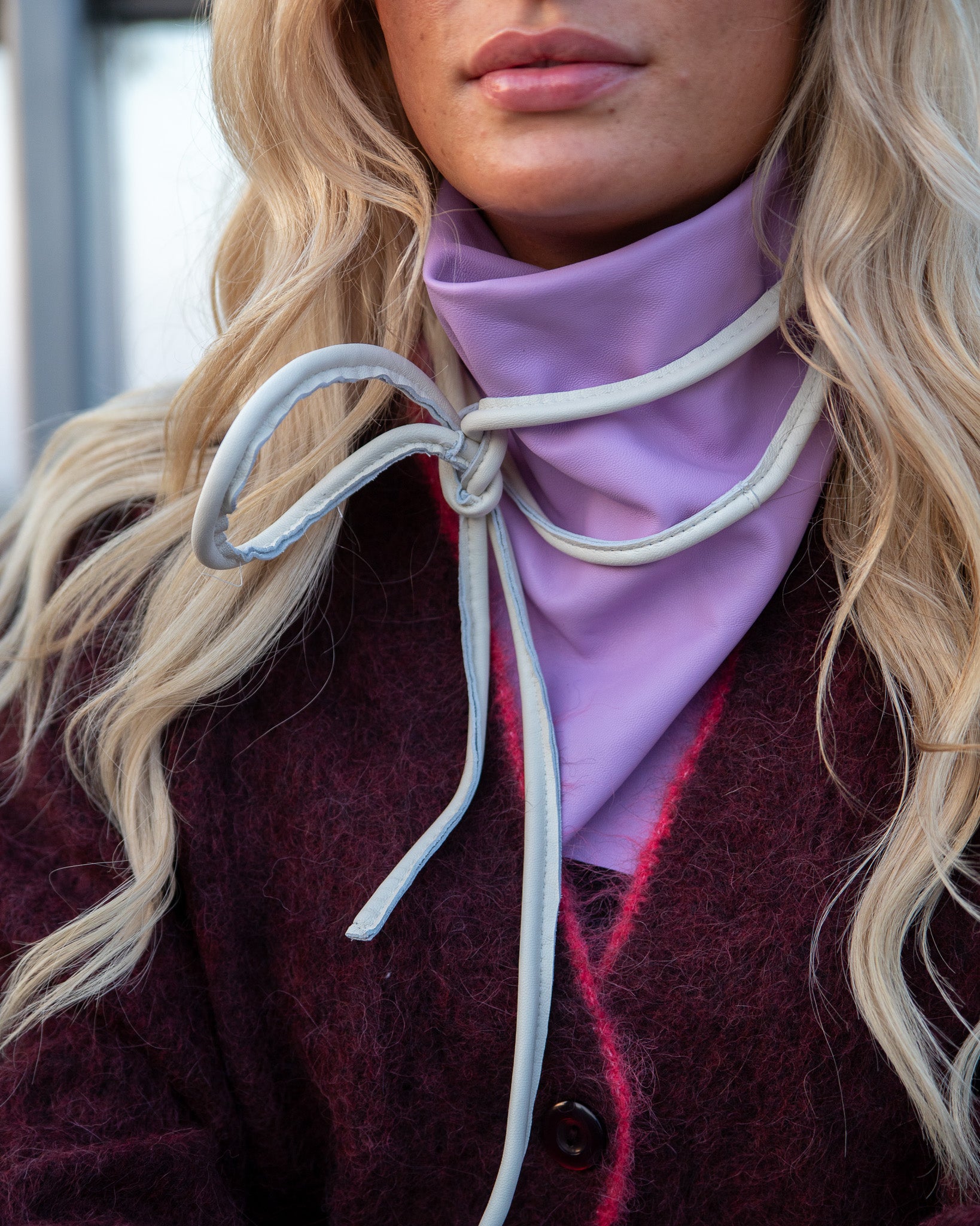 Canal - Scarf - Lilac & Cord