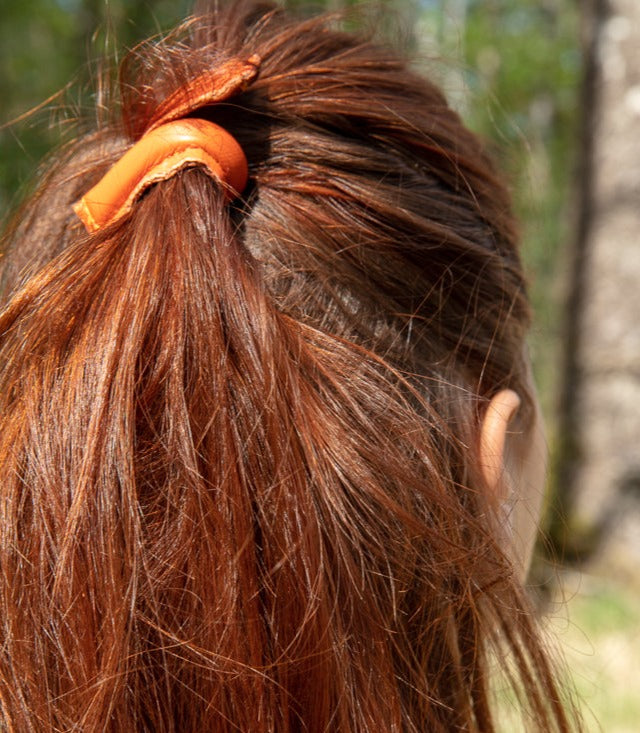 Slingher-haarclip-orange-S-ce